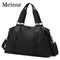 Metene Unisex Travel Bag for Men Women, Waterproof Gym Bag with Shoe Compartment, 32L Carry on Bag for Sports & Fitness, Sports Backpack - Water Resistant Bag Gym Backpack for Women & Men Black